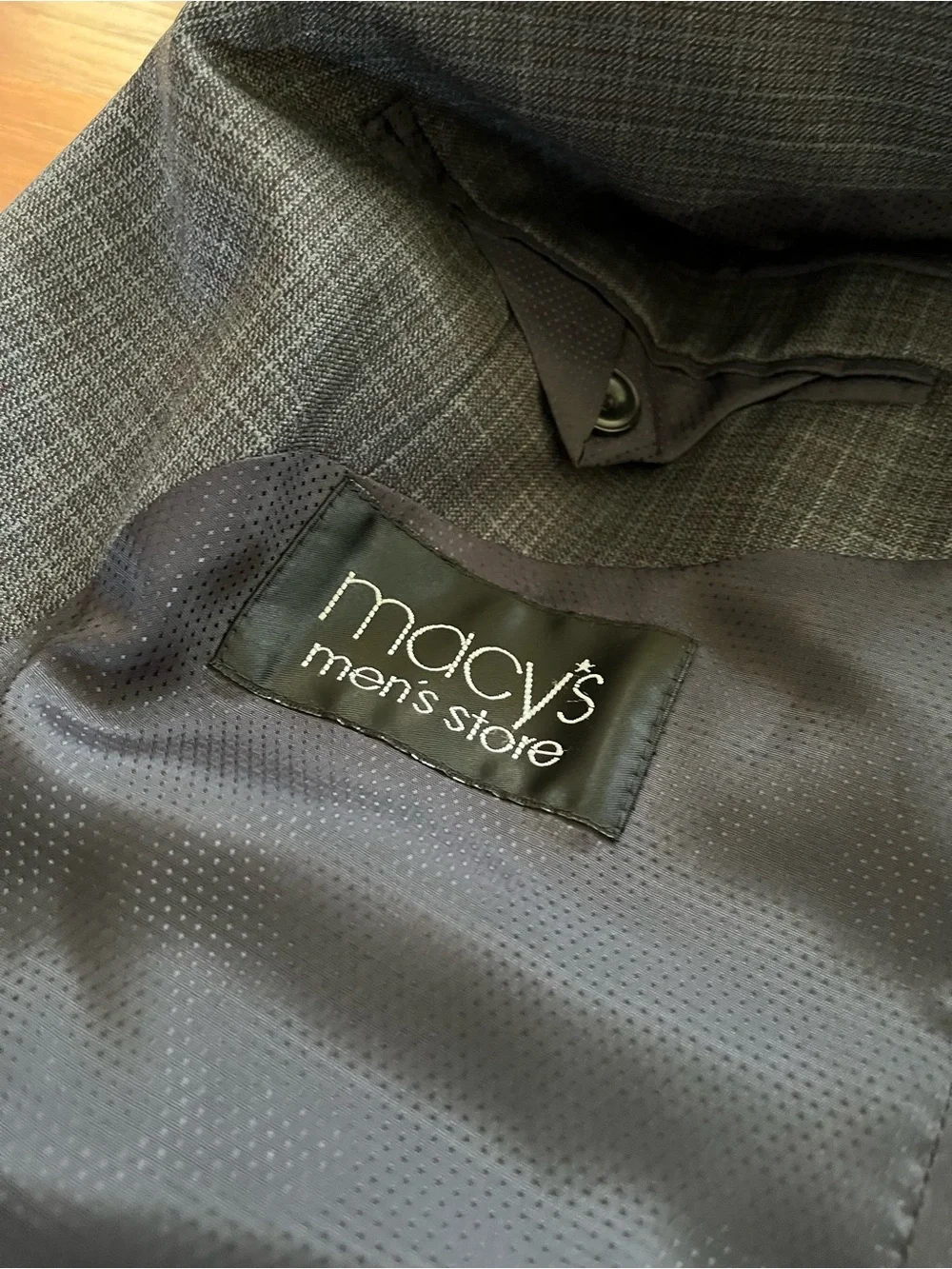 Michael Kors Men's 42r Charcoal Windowpane Blazer